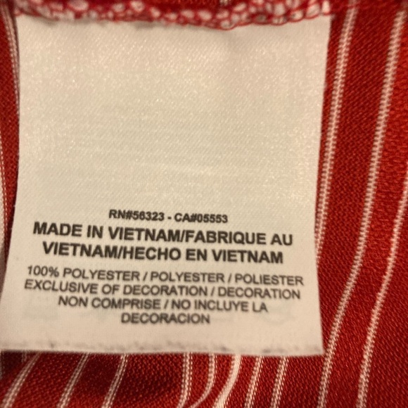 Nike Dry Fit Golf Shirt, Mens, Red/White, Large - Picture 7 of 7